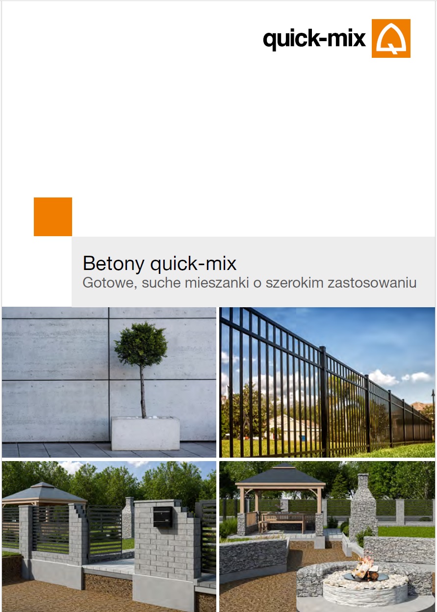 Betony quick-mix . Gotowe, suche mieszanki o szerokim zastosowaniu