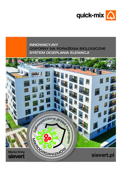 System ociepleń elewacji odporny na porażenia biologiczne System ociepleń elewacji odporny na porażenia biologiczne