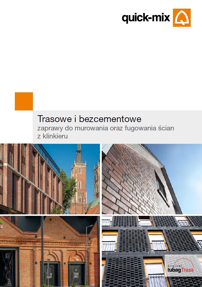 Trasowe i bezcementowe zaprawy do murowania i fugowania ścian z klinkieru