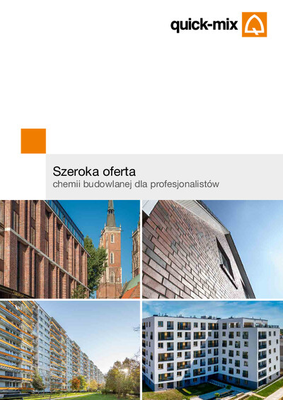 Katalog quick-mix 2025. Szeroka oferta chemii budowlanej dla profesjonalistów.