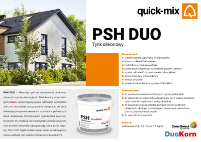 PSH DUO Tynk silikonowy quick-mix PSH DUO Tynk silikonowy quick-mix