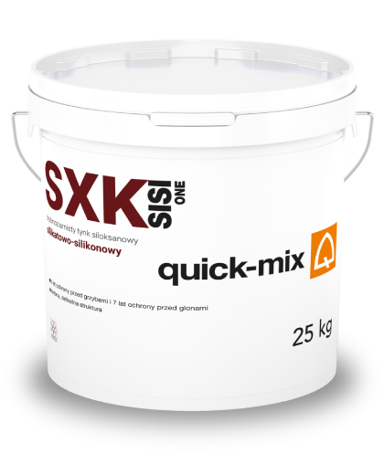 SXK SISI ONE Drobnoziarnisty tynk siloksanowy silikatowo-silikonowy