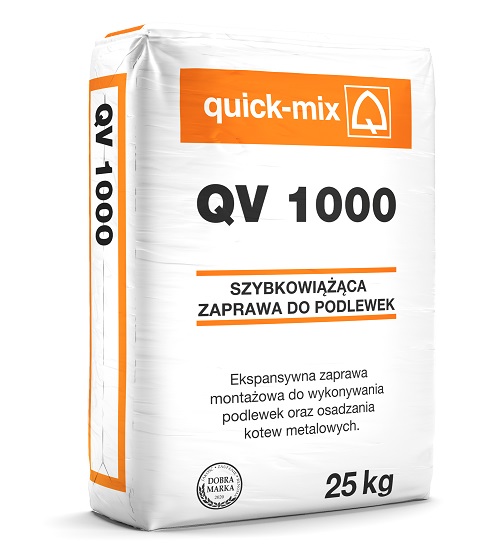 QV 1000 Szybkowiążąca zaprawa do podlewek QV 1000 Szybkowiążąca zaprawa do podlewek