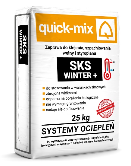 SKS WINTER + Zaprawa do klejenia, szpachlowania wełny i styropianu SKS WINTER + Zaprawa do klejenia, szpachlowania wełny i styropianu