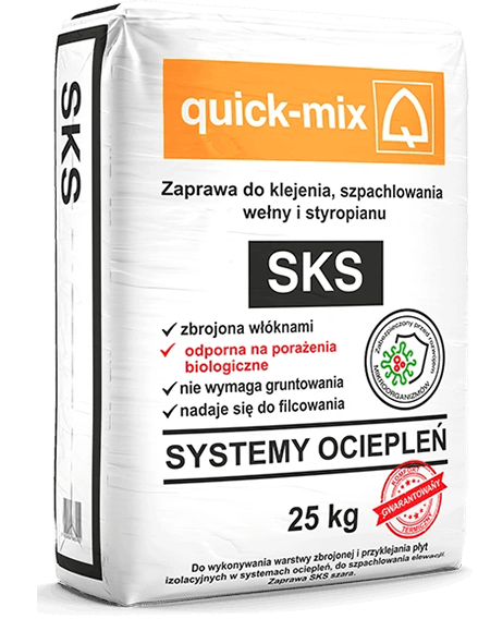 SKS Zaprawa do klejenia, szpachlowania wełny i styropianu SKS Zaprawa do klejenia, szpachlowania wełny i styropianu