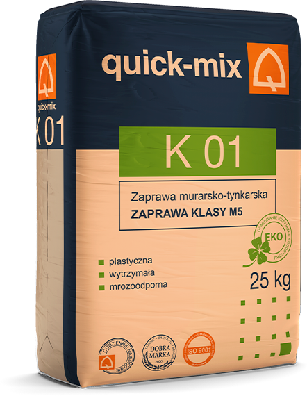 K 01 Zaprawa murarsko-tynkarska K 01 Zaprawa murarsko-tynkarska