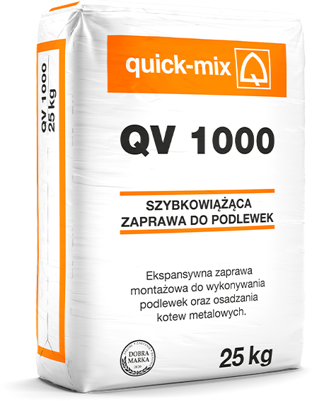 QV 1000 Szybkowiążąca zaprawa do podlewek