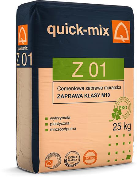 Z 01 Cementowa zaprawa murarska Z 01 Cementowa zaprawa murarska