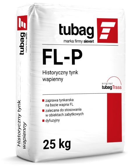 FL-P Historyczny wapienny tynk z trasem