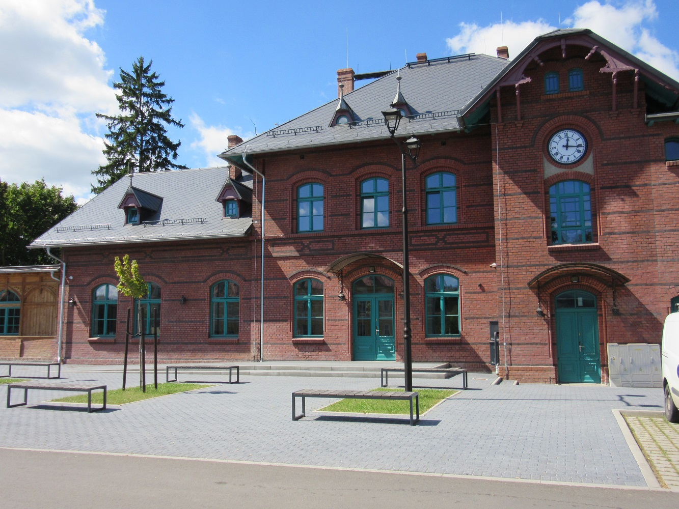 Dawny Dworzec PKP w Leśnej, k. Lubania