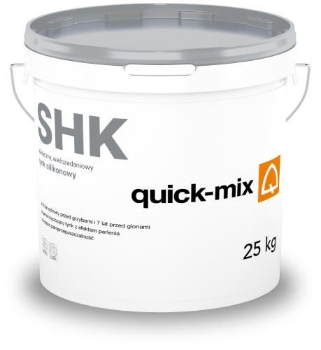 Quick-Mix SHK – silikonowy tynk elewacyjny o wysokiej paroprzepuszczalności i odporności biologicznej