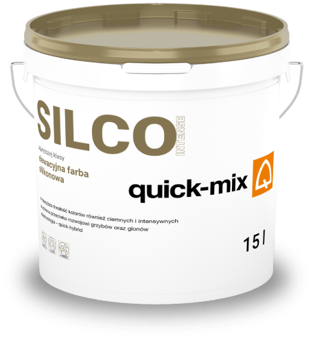 Quick-Mix Silco Intense – silikonowa farba elewacyjna do intensywnych i ciemnych kolorów elewacji