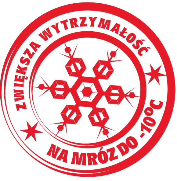 Znak KSK WINTER – zwiększa wytrzymałość zaprawy na mróz do -10°C